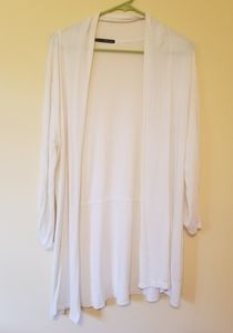 White cardigan
